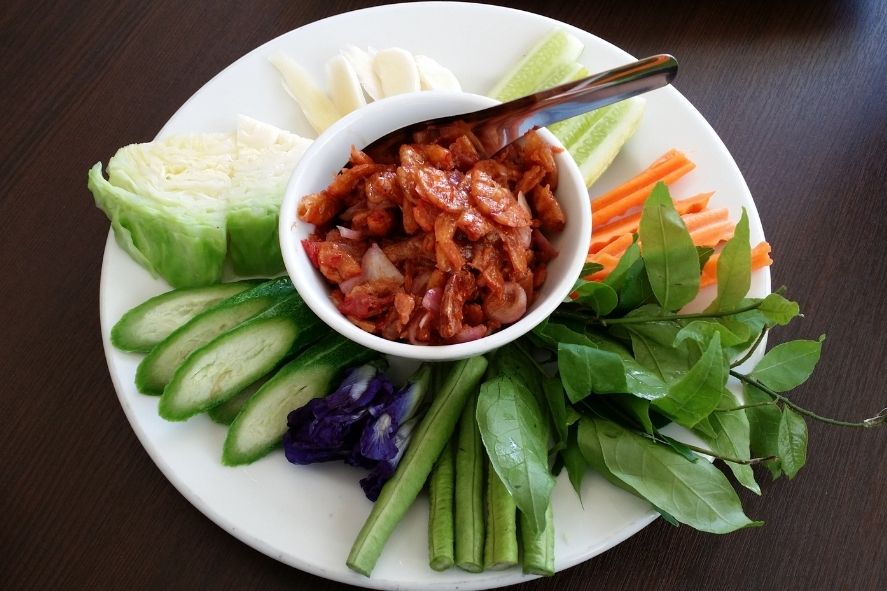 Grill Prawn with Chilli, Nam phrik Goong Siab, Prik Kung in Thailand